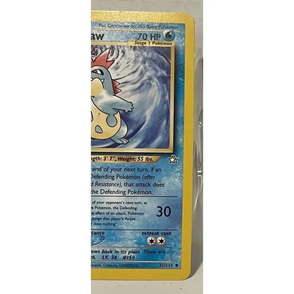 Croconaw 31/111 Uncommon Neo Genesis Unlimited Pokemon‎ TCG Card WOTC LP 2000 - Picture 2 of 12
